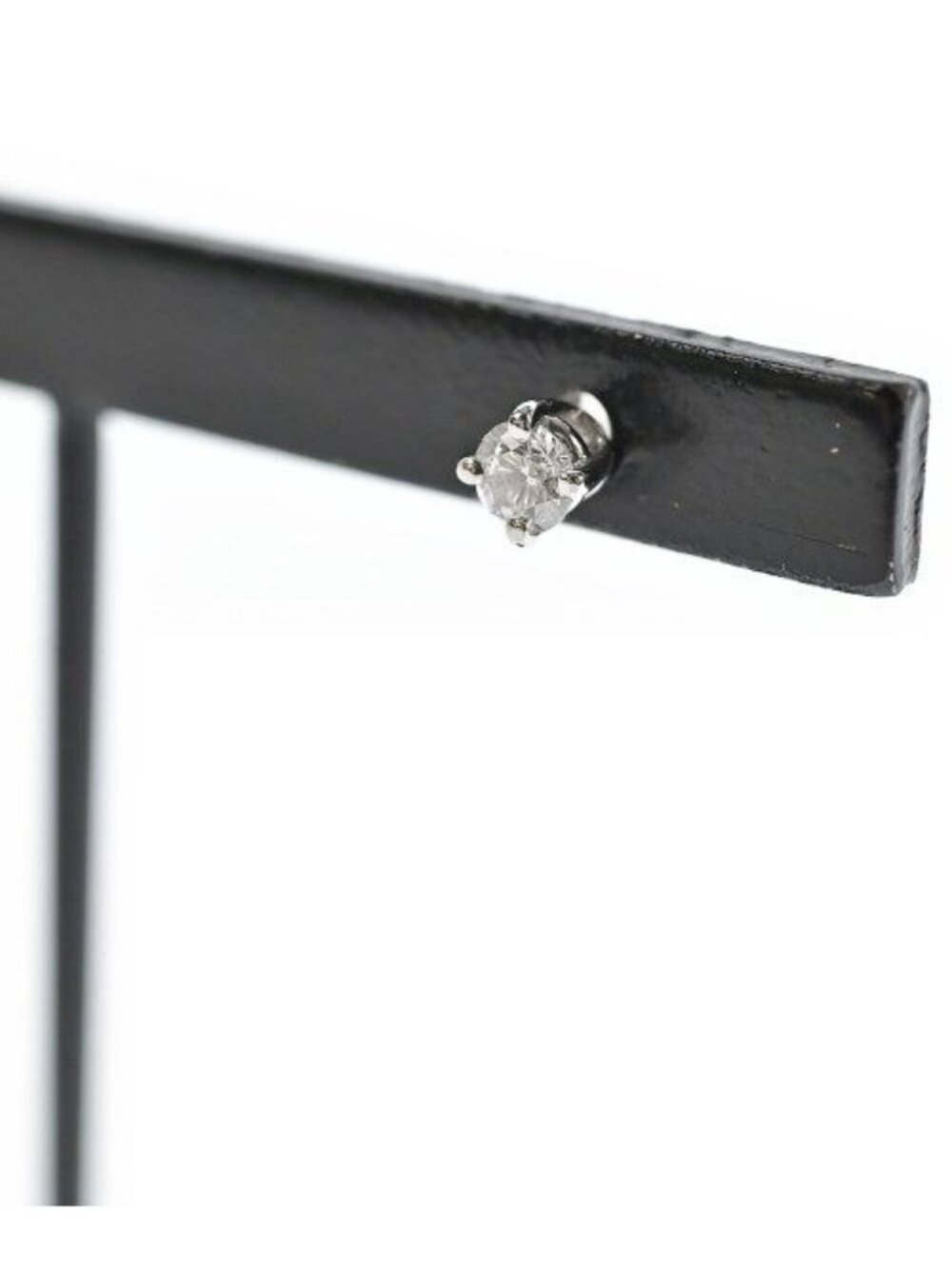 Tiffany & Co Solitaire Diamond Single Earrings Back Pierced